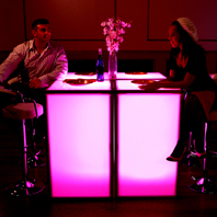 Large Lit Up LED Tables For Rent in NYC